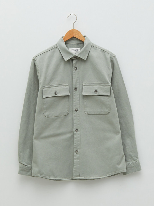 New Asos Design Cutton Shacket Shirt | Grey