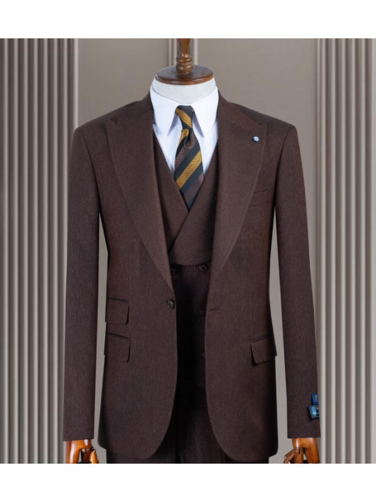 Men's Pinstripe 3 Piece Suit | Van Dyke 