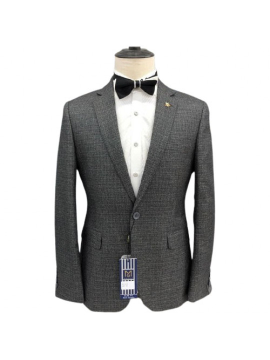 Maligan Plain Premium Blazer | Grey