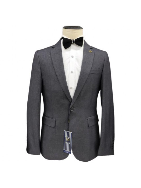 Maligan Plain Premium Blazer | Light Grey