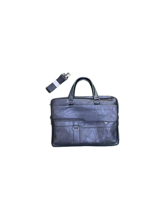 New Jeep Leather Laptop Bag | Black