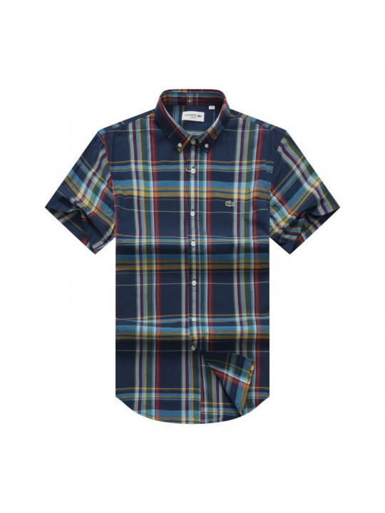 New Lacoste Check Short Sleeve Shirt | Multicolored