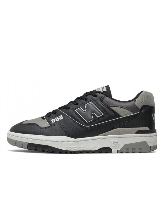 New Balance 550 Black Smoke Grey Sneakers