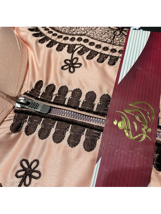 Premium Egyptian Men Jalamia  with Embroidery Details| Pink 