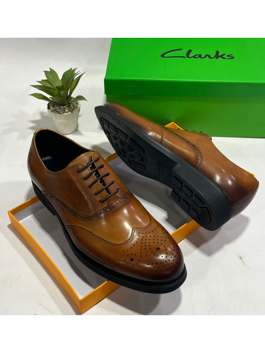 Clarks Oxford Men Leather Shoes | Brown