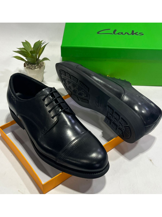 Clarks Mens Leather Formal Shoe | Black