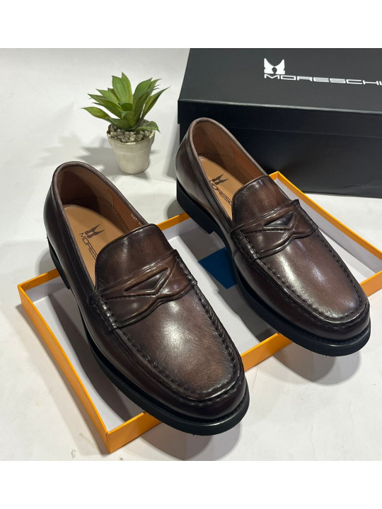 Moreschi Original Leather shoe | Dark Brown