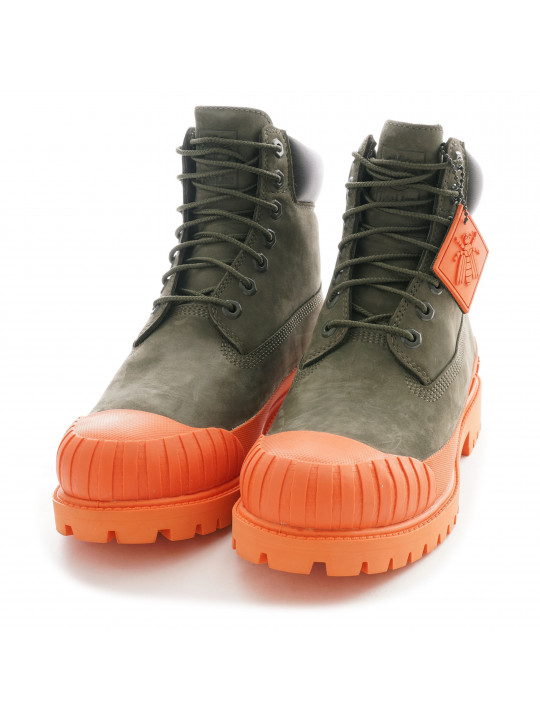 Timberland Bee Line Premium 6 Waterproof Boot | Dark Green and Orange