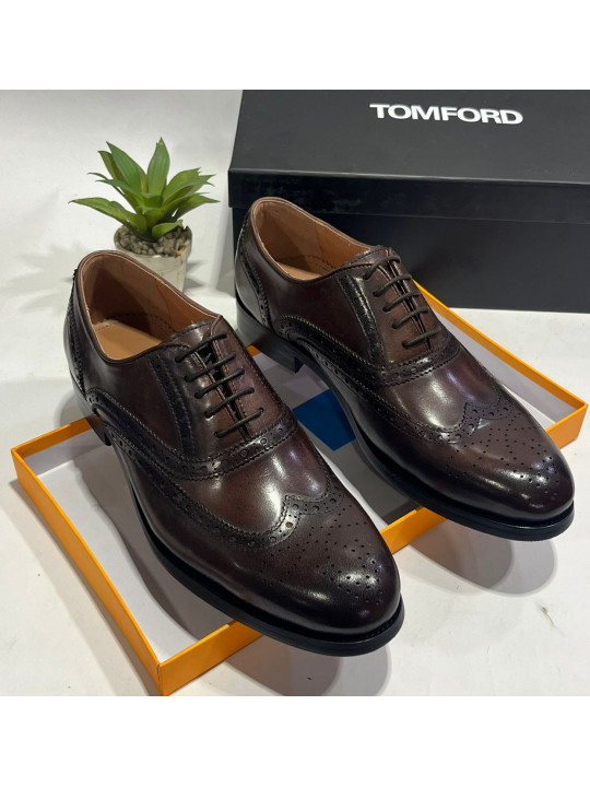 Tom Ford Leather shoe | Dark Brown