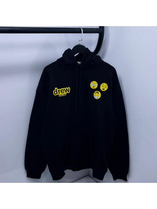 New Arrival Drew House Smiley Face Hoodie | Black