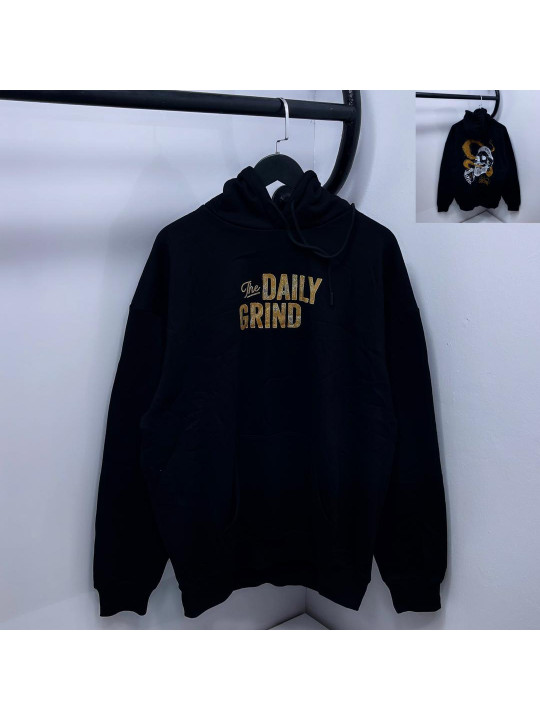 New Arrival Daily Grind Cotton Hoodie | Black
