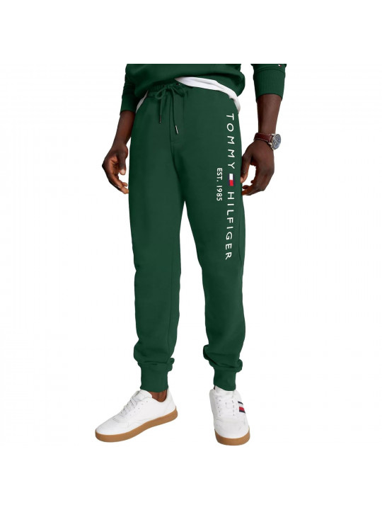 Tommy Hilfigher Men's Embroidered Logo Joggers With Pocket | Green
