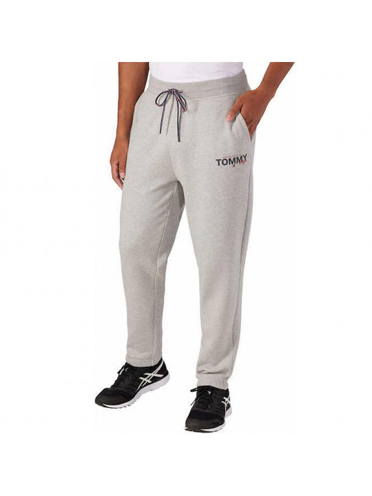 Tommy Hilfigher Men's Logo Joggers With Pocket | Grey