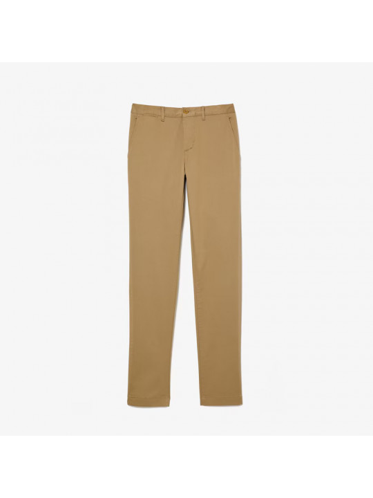 New Men's Lacoste Non Stretch Chinos Pants | Brown