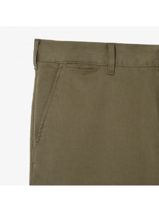 New Men's Lacoste Non Stretch Chinos Pants | Khaki Green