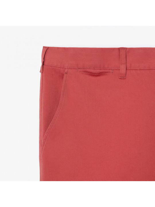 New Men's Lacoste Non Stretch Chinos Pants | Sierra Red