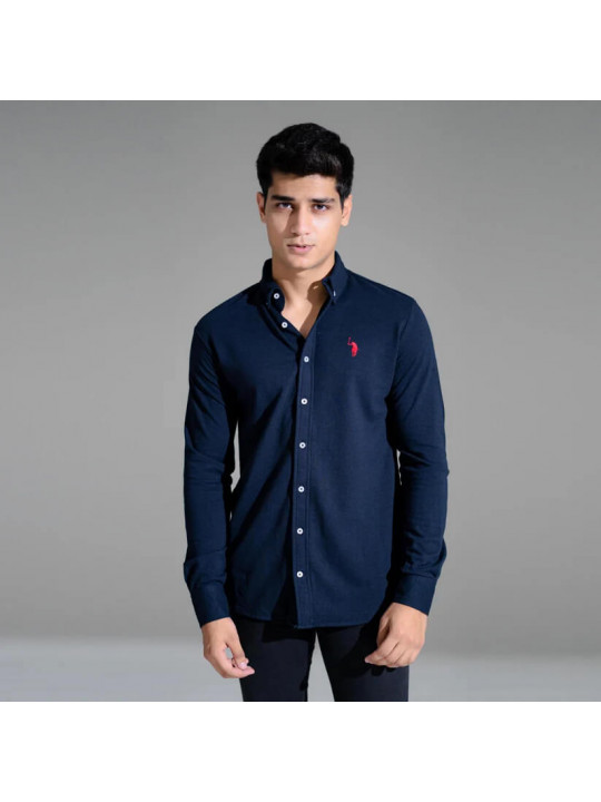US Polo Assn LS Shirt | Navy Blue
