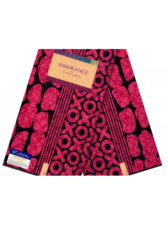 High Quality Ankara Fabrics 6 Yards | Pink