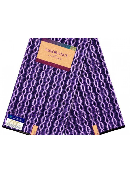 High Quality Ankara Fabrics 6 Yards | Dark Violet