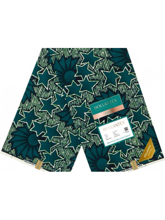 High Quality Ankara Fabrics 6 Yards | Green Star
