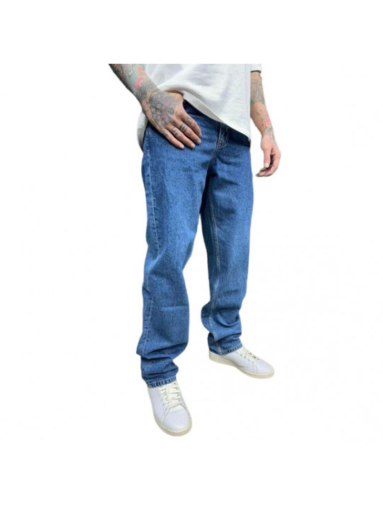 High Quality Plain Loose Fit Jeans | Faded Blue