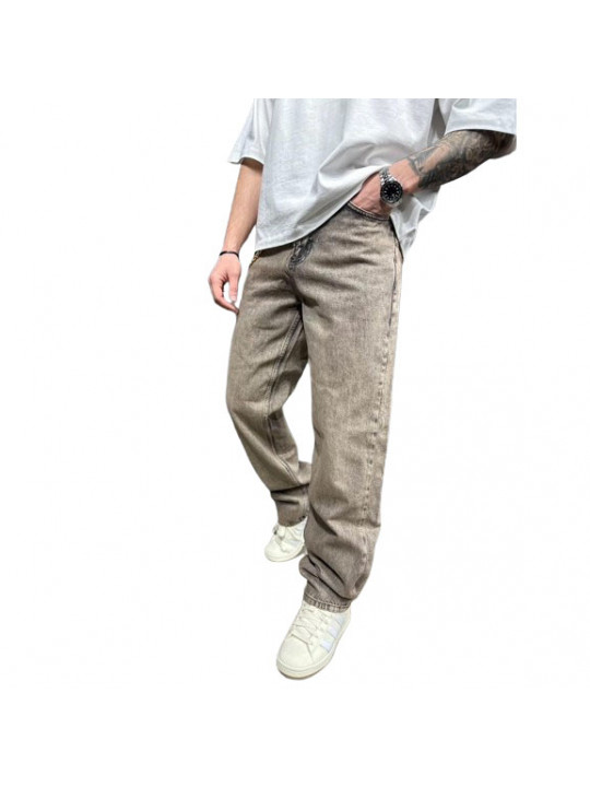 Men's High Quality Plain Loose Fit Jeans | Dark Grey