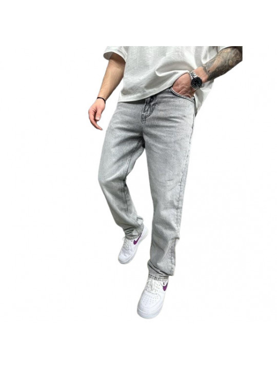 Men's High Quality Plain Slim Fit Jeans | Light Grey