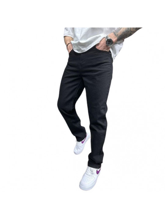 Men's High Quality Plain Slim Fit Jeans | Black