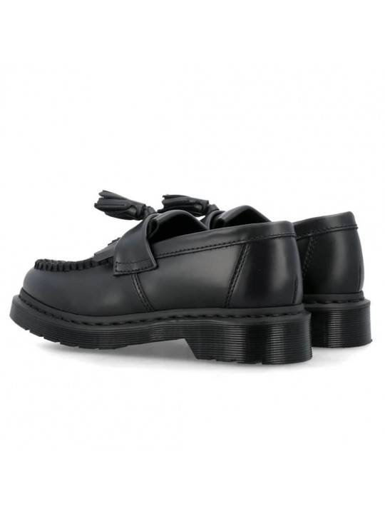 Dr Marten Adrain Tassel Quad Mono Loafers | All Black
