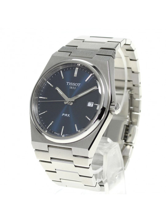 New Tissot PRX Blue Face Chain Strapped Watch | Sliver 