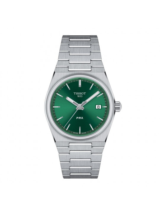 New Tissot PRX Green Face Chain Strapped Watch | Sliver 