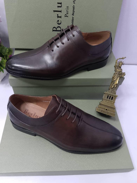 New Men's Classic Berluti Paris British Leather Shoe | Brown