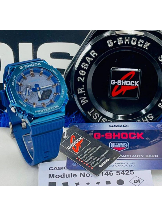 Casio G-shock SKE GM 2100 Metal Series Rubber Watch | Blue