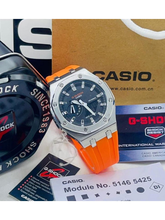 Casio G-Shock Stainless steel Men Rubber Watches | Orange