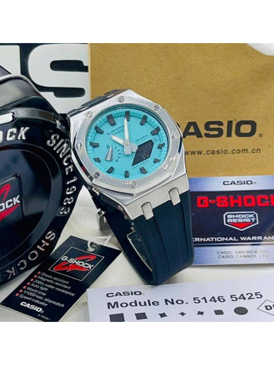 Casio G-Shock Stainless steel Men Rubber Watches | Navy Blue
