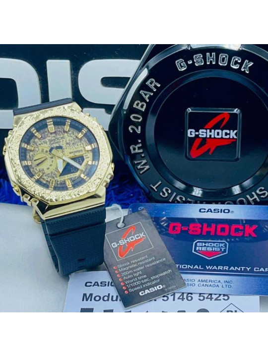 Casio G-Shock iron steel Rubber watches | Navy Blue