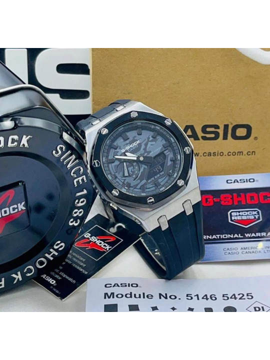Casio G-Shock Stainless steel Men Rubber watches | Black