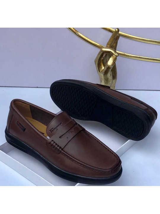 New Men's Ferragamo leather shoe | Brown