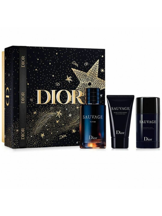 Christian Dior Sauvage 100ml Parfum 3 Piece Gift Set