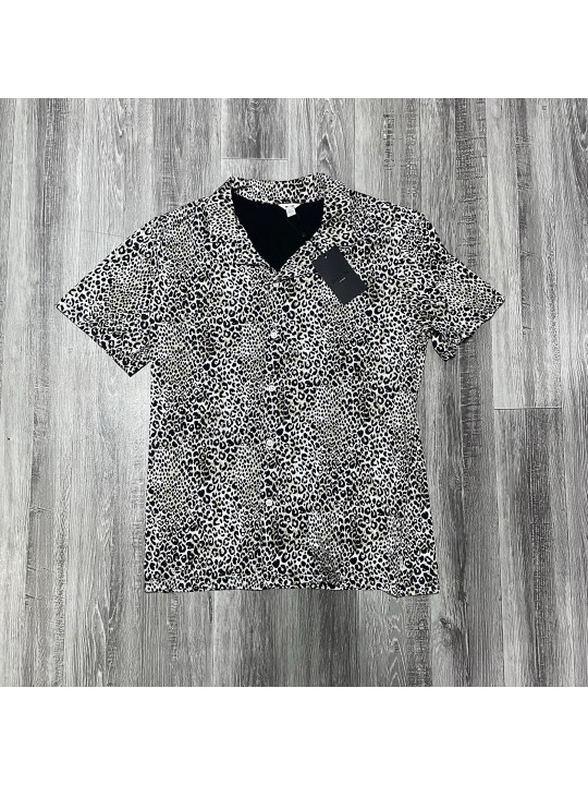 New Only & Sons Short Sleeve Shirt with Leopard Print