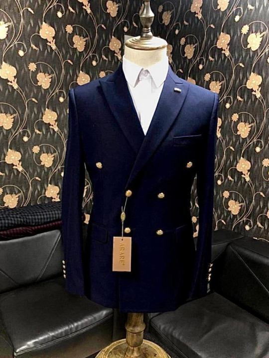 New Arrival Arare Double Breasted Suit | Dark Blue