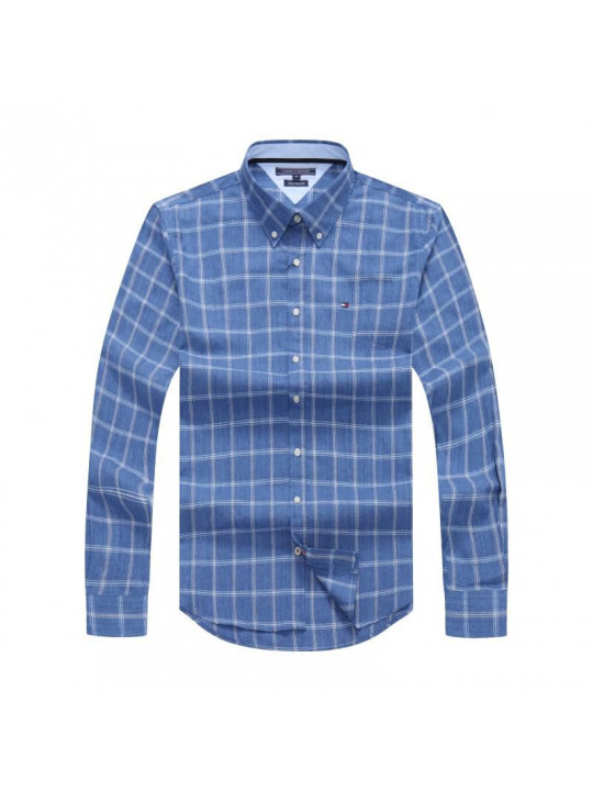 Tommy Hilfiger checked long sleeve shirt | Light Blue 