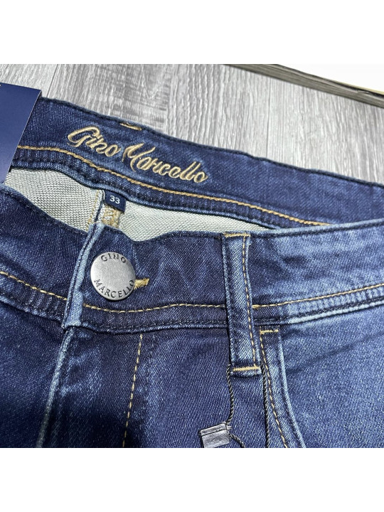 New Men Gino Marcello Demin Shorts | Blue