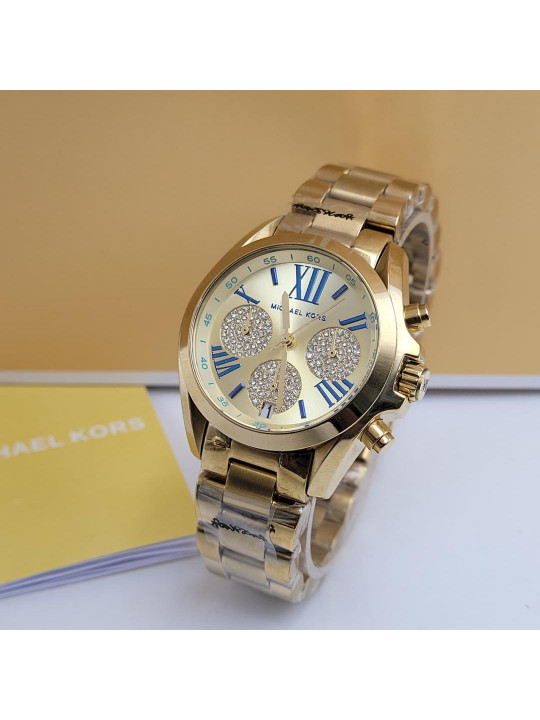 New MICHAEL KORS Women's bradshaw Wristwatch|Gold