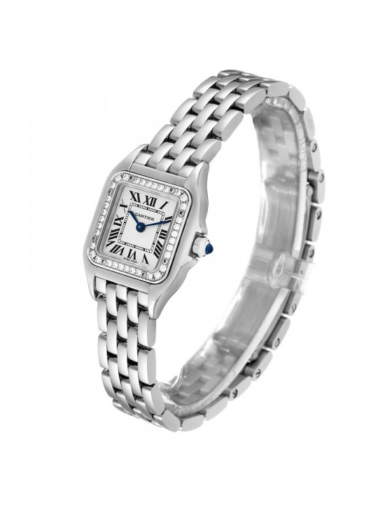 New Women`s Cartier Wrist Watch with Rectangular Screen and Studs | Sliver