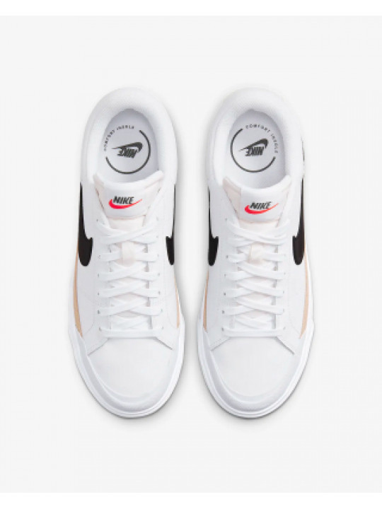 Original Nike Women's Court Legacy Lift Shoes | White