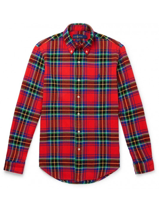 Tommy Hilfiger Checkered LS Shirt | Red, Yellow & Blue