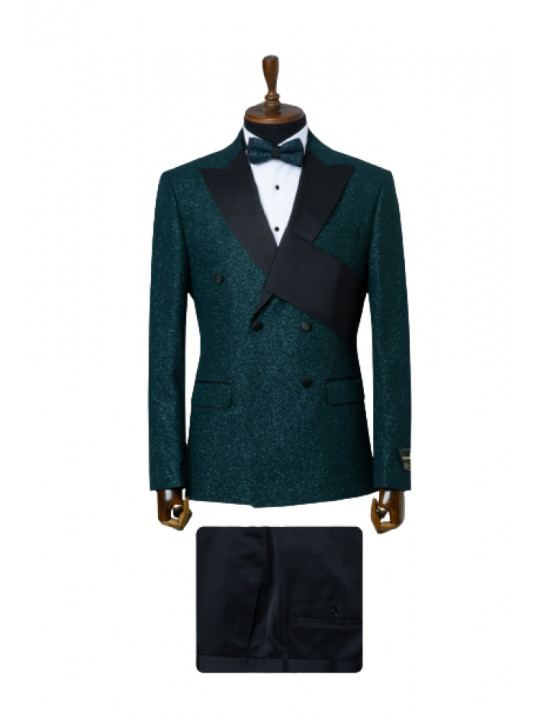 Men's Luxury Double-breasted Tuxedo | Green