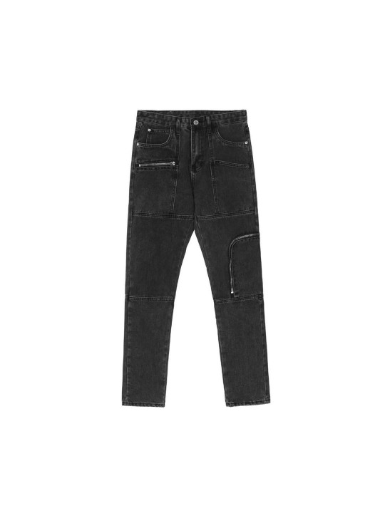 High Quality Slim Fit Combat Style Jeans | Black