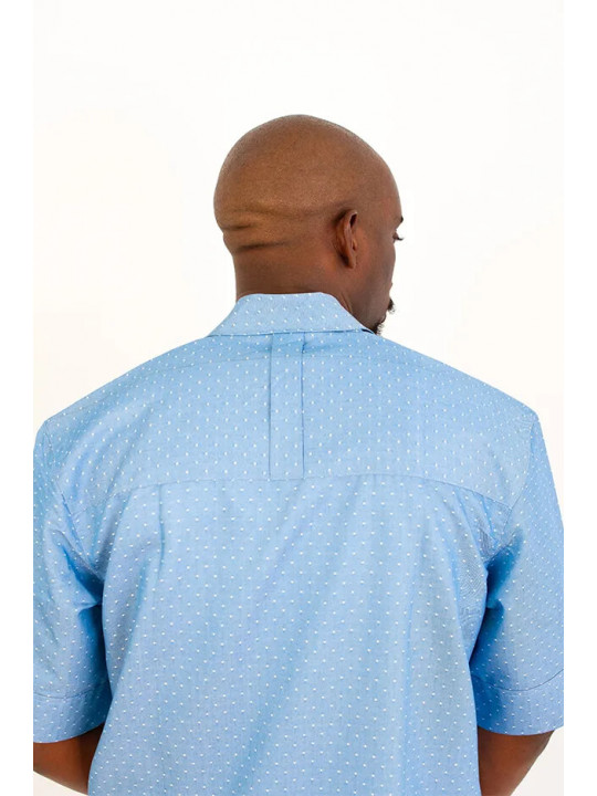 New Men's Kola Kudus V-neck Shirt Set | Light blue